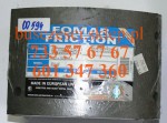 Klocki okładziny szczęk hamulca fi 419,1  Bova Daf 152x18,8 /18,4