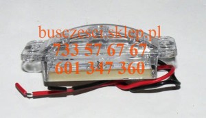 Lampa oświetlenia tablicy rejestracyjnej Setra Mercedes Travego Tourismo