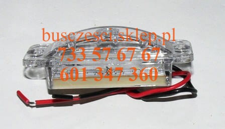 lampa oświetlenia tablicy rejestracyjnej mercedes tourismo Travego Setra.JPG